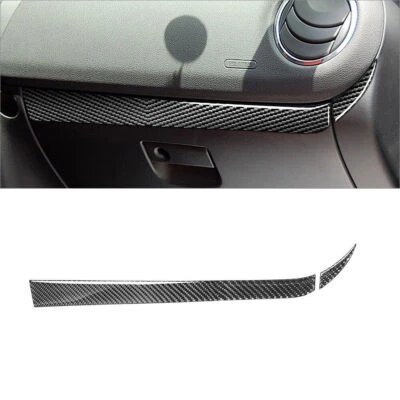 Cubierta de panel de tablero lateral del pasajero de fibra de carbono para Mazda RX-8 2004-2008 Foto 1 de 4