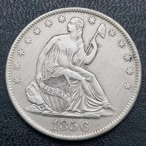 1856 O Seated Liberty Half Dollar 50c High Grade AU #40594 Cover