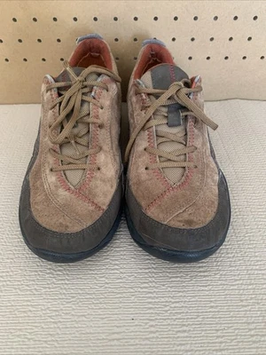 Clarks Privo Tenis de Cuero para Mujer Talla 9.5 Marrón Zapatos para Caminar con Cordones #75893 Foto 1 de 4