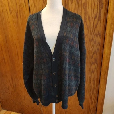 Cárdigan Suéter De Colección Florence Tricot Mezcla Lana Para Hombre XL Italia Manga Larga Foto 1 de 4