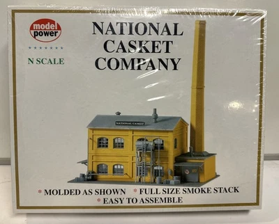 Model Power N Scale National Casket Company Building Kit #1573 NOS - Image 1 of 4