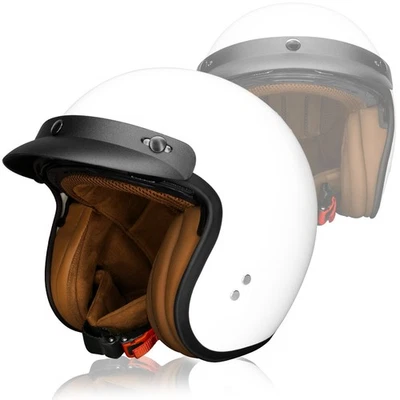 Casco de Moto Scooter para Mujer Hombre Adultos con Visera - Imagen 1 de 4