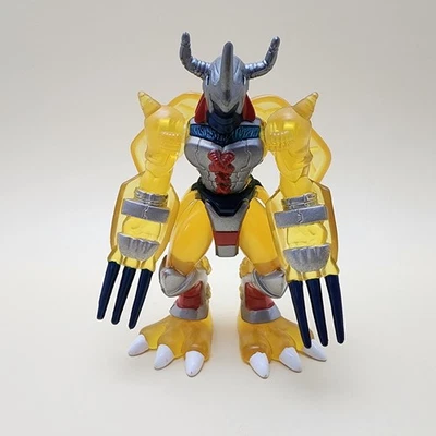 Mini figura de acción DIGIMON (Vintage 2000) transparente WARGREYMON 3" - SUPER RARA/DIFÍCIL DE ENCONTRAR Foto 1 de 4