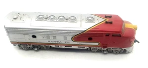 Tren locomotora diésel litográfica de hojalata vintage Marx Santa Fe rojo plata #20103 - Imagen 1 de 9