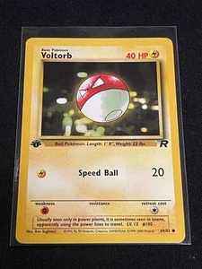 Team Rocket Pokémon TCG Voltorb 1st Edition - Picture 1 of 2