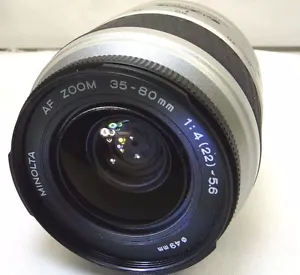 Minolta 35-80mm f4-5.6 Lens Maxxum - - - -   AF inop - - - Parts or Repair AS IS - Picture 1 of 12