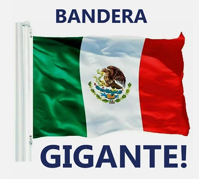 TBC New 5’x8’ Polyester MEXICO FLAG Mexican Banner Pennant Bandera Indoor Outdoor