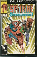 NEW UNIVERSE - SPITFIRE & THE TROUBLESHOOTERS! #1 OCTOBER 1986 - MARVEL COMICS