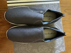Easy Spirit Sneakers Getflex Slip On Shoes Navy Fabric Size 9 W - Picture 1 of 5