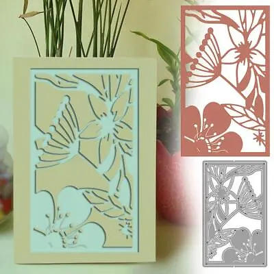 Flower Frame Metal Cutting Dies Scrapbooking Paper Embossing Card Stencils X3W8 • 2.60€