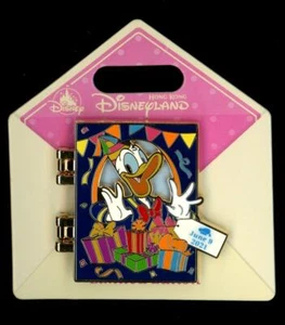 HKDL Hong Kong Birthday Card Series June 9, 2021 Hinged Donald LE Disney Pin - Picture 1 of 1