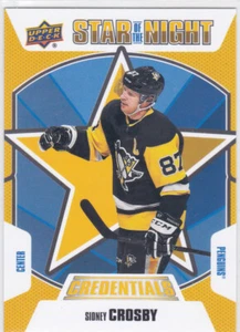 19/20 CREDENTIALS..SYDNEY CROSBY..STAR OF THE NIGHT..CARD # 1S-03..PENGUINS - Picture 1 of 1