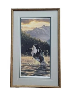 LEE KROMSCHROEDER "BREACHING ORCA" LIMITED EDITION Print #312/1200 WITH COA - Picture 1 of 11