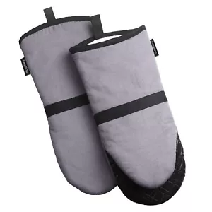 Oven Mitts, Heat Resistant up to 500F Kitchen Mittens, Non-Slip Grip Oven Gloves - Picture 1 of 7