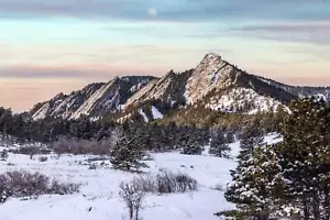 Winter Boulder Flatirons - Picture 1 of 7