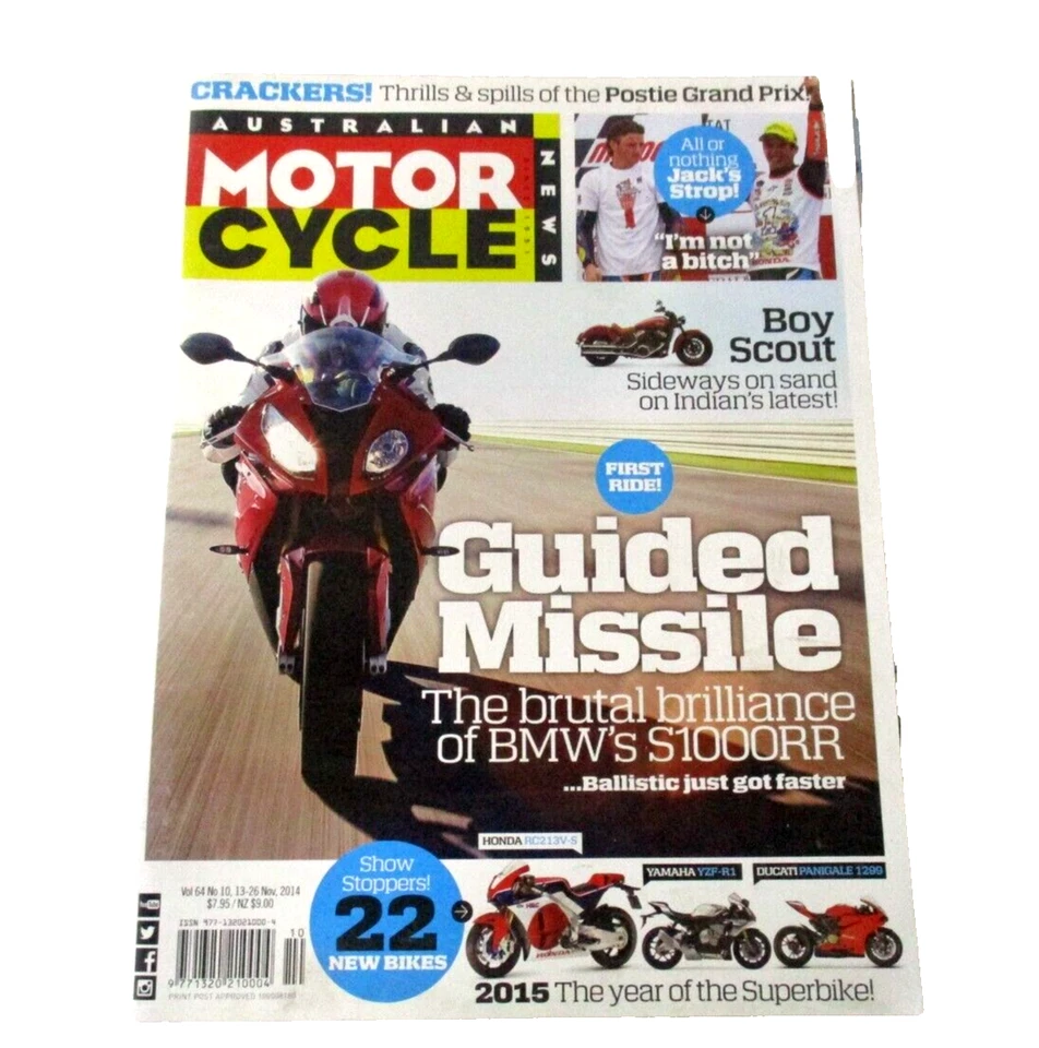 Australian Motor Cycle News Magazine Vol 64 No 10 Nov 2014 Bauer Trader Media PB - Image 1 of 4
