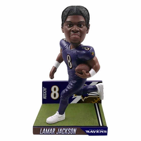 Lamar Jackson Baltimore Ravens Big Ticket Series Bobblehead NFL Cover