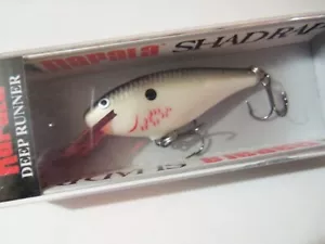 1 esca Rapala Deep Shad Rap Minnow SR5 BP sanguinamento perla nuova con scatola - Foto 1 di 7