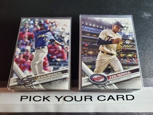 2017 TOPPS HOLIDAY SINGLES "PICK YOUR CARD"