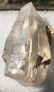 Rare Smokey Quartz Crystal with Mica & Pyrite Hiddenite, North Carolina Old Find - Picture 1 of 11