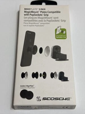 SCOSCHE MagicPlate Metal Plates for Any MagicMount/MagicMount Pro Mount - Black - Image 1 of 2