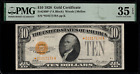 1928 $10 Gold Certificate FR-2400* - Star Note - Graded PMG 35 EPQ