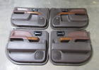 14-18 GM Crew Cab High Country Truck Set of 4 Door Panels w/Switches Brown OEM