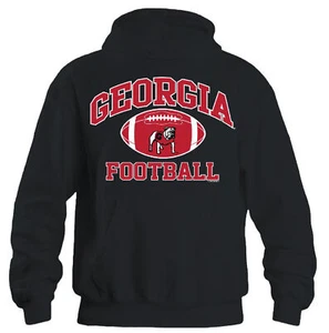 Georgia Bulldogs Herren schwarz Football Distressed Grafik Hoodie Sweatshirt - Bild 1 von 5