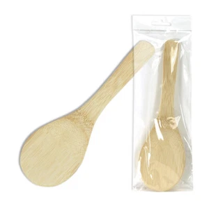 SET 2 Palette di Riso Giapponesi Shamoji Sushi Making Turner 8" Bambù Naturale - Foto 1 di 1