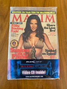 Maxim Magazine August 2006 Issue 104 Sealed Video CD Pinup Girls Elsa Pataky TV - Picture 1 of 2