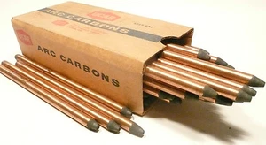 CARBON ARC RODS for 35mm FILM PROJECTION - 1 BOX of 10mm x 9" NATIONAL NEGATIVE - Picture 1 of 3