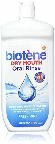 Biotène Oral Rinse for Dry Mouth, Fresh Mint - 33.8oz