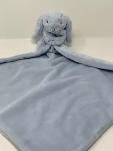 Blue JELLYCAT Bashful Bunny Plush w/ Security Lovey Blanket - Picture 1 of 4