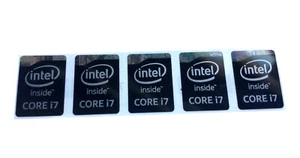 5 PCS Sticker for CORE i7 inside Black Logo Decal Haswell Case Badge 15.5 x 21mm - Picture 1 of 1