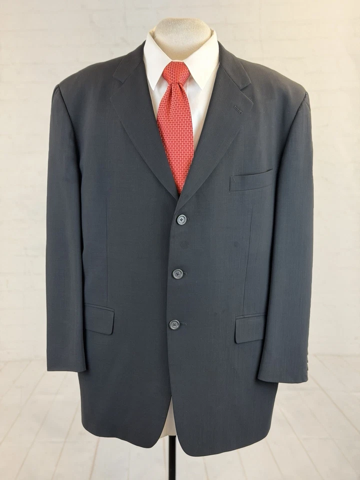 Blazer Burberry EE. UU. Para Hombre Negro 100% Lana Tres Botones 46R $2,395 Foto 1 de 4