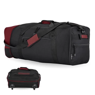 Expandable Rolling Travel Duffel Bag, Red, 32-Inch - Image 1 of 4