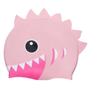 Cute Silicone Cartoon Swimming Hat For Children YJOH - Picture 1 of 12
