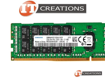 SAMSUNG 32GB PC4-2400T-R REGISTERED ECC 2RX4 MEMORY PC4-19200 M393A4K40CB1-CRC4Q - Image 1 of 2