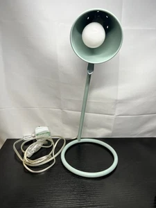 Lampada da tavolo B&Q blu chiaro tavolo scrivania lampada stile vintage retrò luce con lampadina - Foto 1 di 14