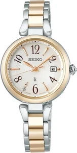 Seiko Lukia Grow AW Recommend Color SSQW086 White Solar Radio Ladies Watch - Picture 1 of 6