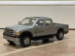 Ford F350 ERTL John Deere Pickup Farm Work Truck Silver 3097Q00 1/24 Diorama - Picture 1 of 10