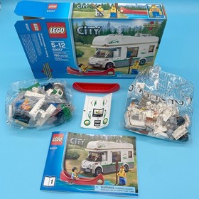 LEGO City Camper 7639 Retired 100% Complete W/manual stickers & Minifigs