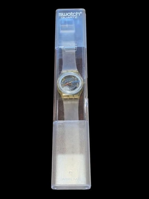 Винтажные часы Swatch Jelly Fish унисекс 34 мм прозрачный циферблат GK100  - Изображение 1 из 3