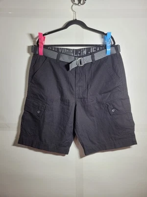Pantalones cortos cargo negros con cinturón talla 36 de Calvin Klein Jeans para hombre nuevos con etiquetas Foto 1 de 4