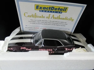 RARE 1967 CHEVY CAMARO Z/28 FRED GIBB'S STOCK ELIMINATOR EXACTDETAIL 1:18 DRAG - Picture 1 of 13