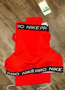 Women's Red Nike Pro XL Exercise Set New - Picture 1 of 4