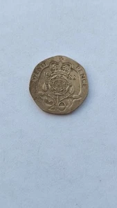 1988 20 pence coin EXTREMELY RARE COLLECTIBLE. Elizabeth II D G REG F D. - Picture 1 of 2
