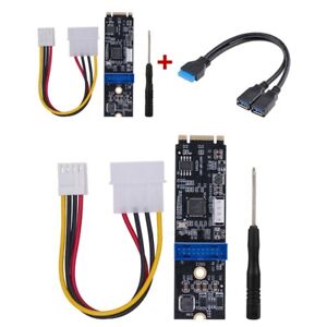 to PCI-E 19PIN USB3.0 5Gbps Video Card Extender Adapter Card