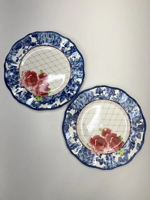 Juego de 2 platos de cena de borde festoneado Heritage floral de 10,5 para mujer Pioneer Foto 1 de 4