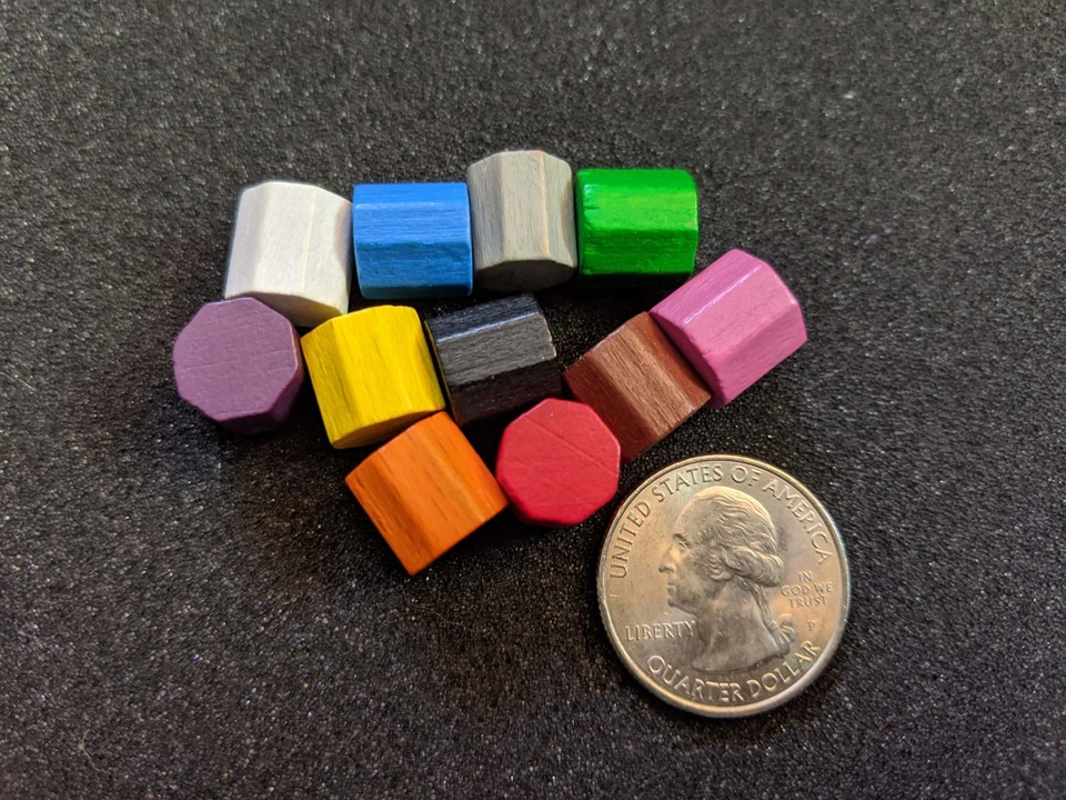 10x10mm Wooden Octagons | Board Game Pieces - Image 1 of 1